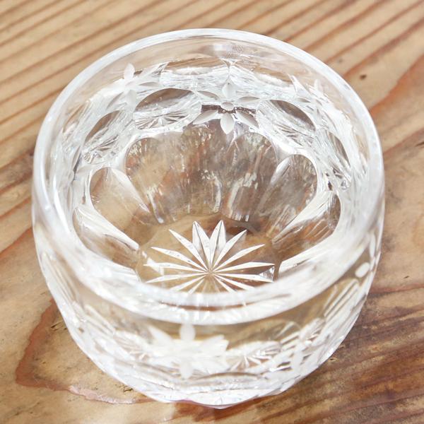 江戸切子 猪口 万華鏡 透き 大場硝子 ぐい呑み 切子グラス