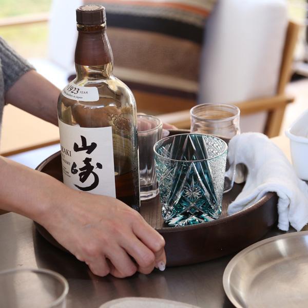 2170様感謝‼️大丸DAIMARU切子青被せ手切ウランガラスボウル1客元箱 江戸切子 オールド 雅 緑 大場硝子 ロックグラス 切子グラス