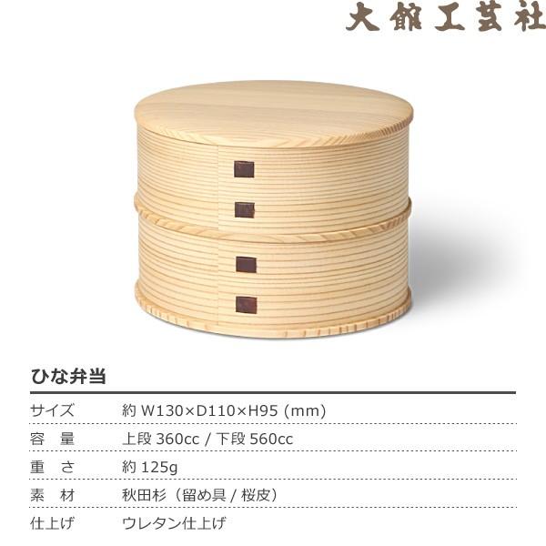 曲げわっぱ ひな弁当 大館工芸社 わっぱ弁当 秋田 弁当箱 ランチ