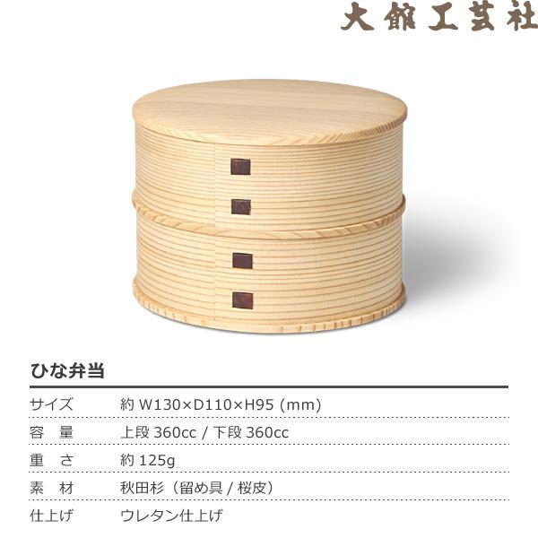 曲げわっぱ ひな弁当 大館工芸社 わっぱ弁当 秋田 弁当箱 ランチ