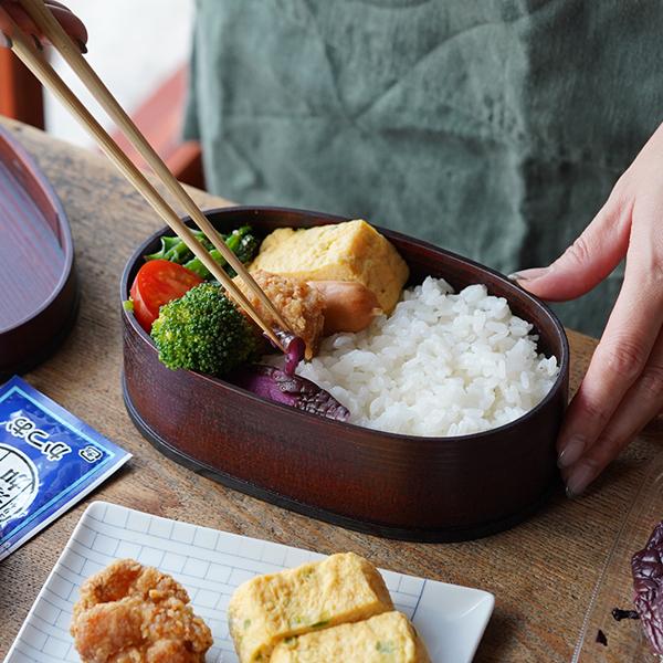 曲げわっぱ 大館工芸社 小判弁当 小 ふきうるし塗 わっぱ弁当 秋田杉 漆塗り 日本製