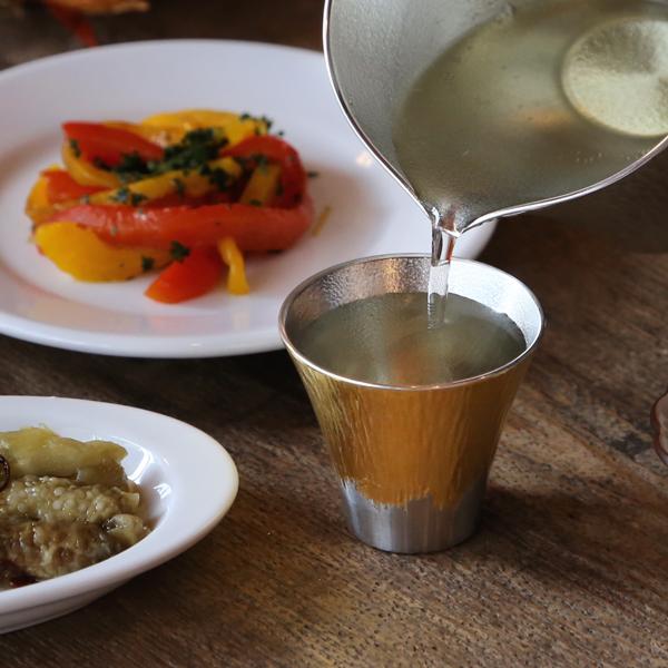 大阪錫器 錫製和酒器 富士山シリーズお猪口ペアグラス 