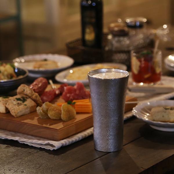 大阪錫器 タンブラー マニベール 大 錫 ビールグラス ハイボール ビアカップ 名入れ 贈り物_6