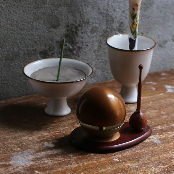 たまゆらりん 1.8寸茶セット りん棒 花梨 りん台 紫檀 仏壇 仏具 お輪 お鈴 おりん お盆 お彼岸 供養 法事 法要_1