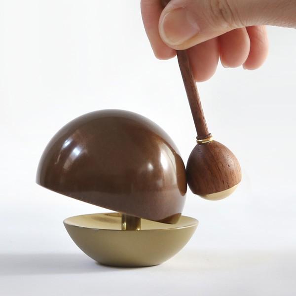 たまゆらりん 1.8寸茶 座布団セット りん棒 花梨 仏壇 仏具 お輪 お鈴 おりん セット お盆 お彼岸 供養 法事 法要_1