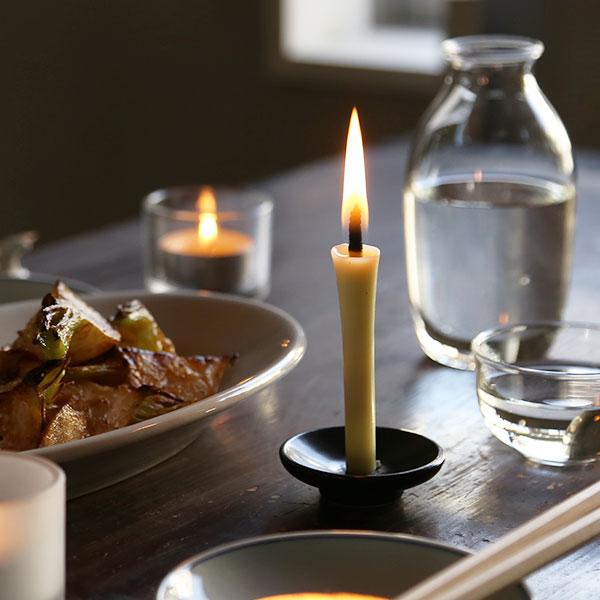 和ろうそく ミニ燭台セット 2号 4本入り 高澤ろうそく 蝋燭 燭台付き