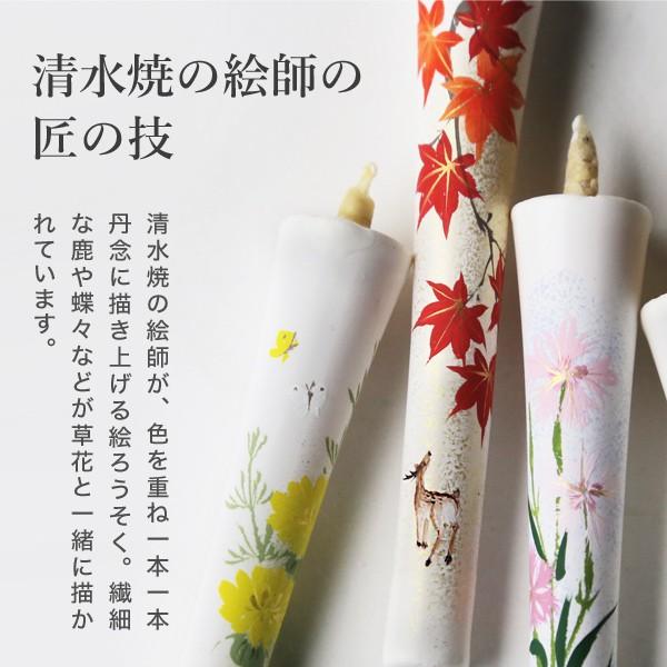 和ろうそく 特撰 絵ろうそく 3号12本入 十二ヶ月を彩る草花セットA 大