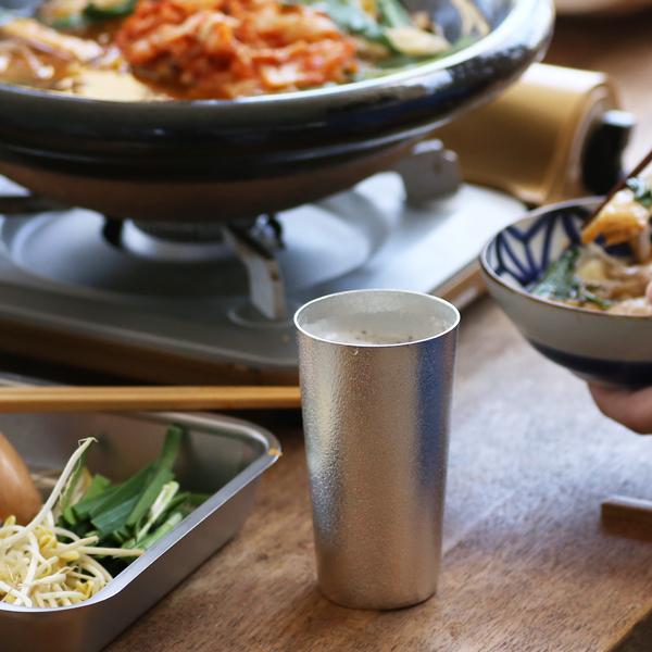 能作 名入れ 錫製 ビアカップ 錫 ビアグラス ビールグラス ビール