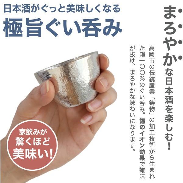 能作 名入れ ぐい呑み 錫製 猪口 酒器 ぐい呑 盃 父の日 還暦祝い ギフト 記念品 プレゼント 母の日 日本酒 お酒 Sa 016 がらんどう 通販 Yahoo ショッピング