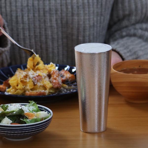 名入れ 能作 錫製 ビアカップL 錫 ビールグラス ビアグラス ビールジョッキ ビアジョッキ 酒器 父の日 還暦祝い ギフト 記念品 プレゼント 母の日 |  | 05