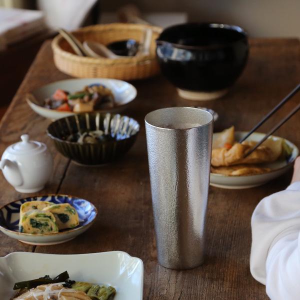 名入れ 能作 錫製 ビアカップL 錫 ビールグラス ビアグラス ビールジョッキ ビアジョッキ 酒器 父の日 還暦祝い ギフト 記念品 プレゼント 母の日 |  | 07