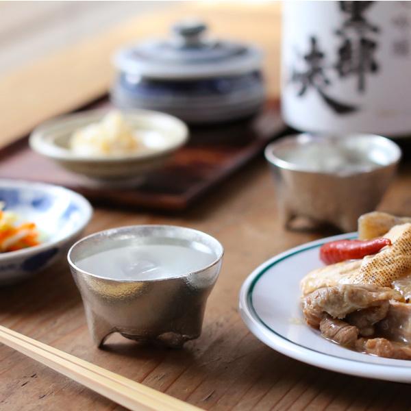 能作/雅覧堂 干支の酒器 亥 いのしし 錫 盃 猪口 酒器 ぐい呑み