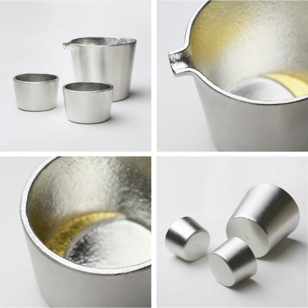 能作 錫製 月の酒器セット 金箔 父の日 還暦祝い 退職祝い ギフト 記念
