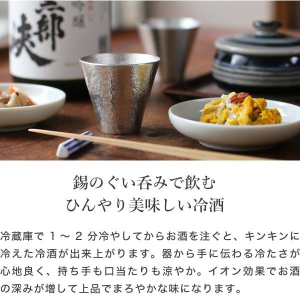 能作 錫製 鎚目キット ぐい呑み 2ヶ入り 体験キット 冷酒グラス ぐい呑み ぐい呑 贈り物_5