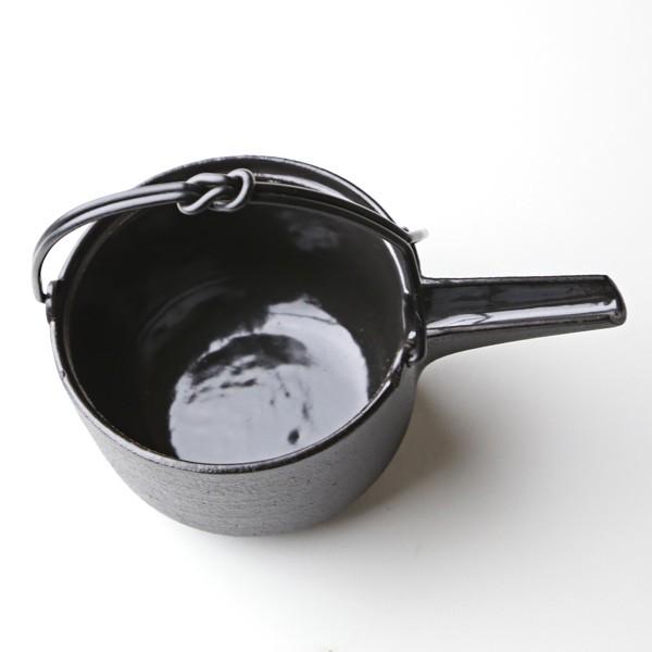 お酒 酒器 熱燗 鋳心ノ工房 結びつる燗鍋 浅型 : がらんどう 手仕事品
