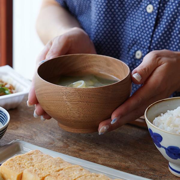 薗部産業 めいぼく椀 中 くるみ 汁椀 木製 国産 天然木 日本製 SONOBE