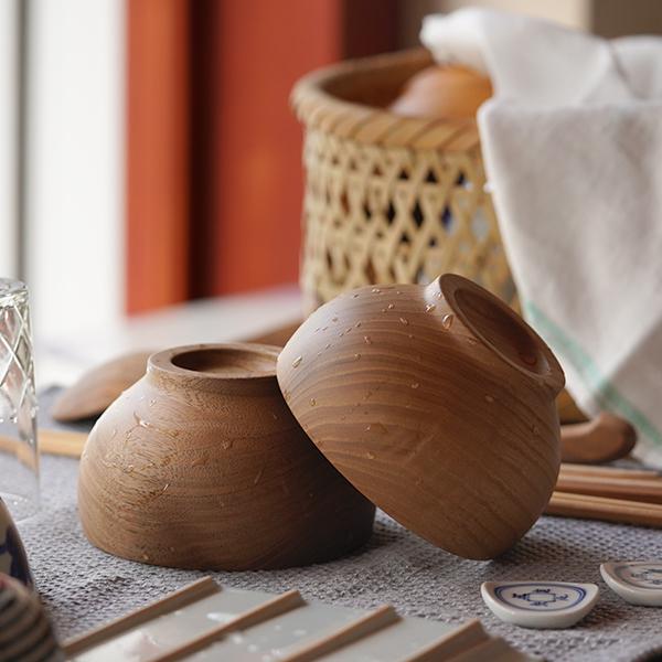 テツメダカ sonobe 木のうつわ　くるみ　汁椀　お椀　美品 薗部産業 めいぼく椀 中 くるみ 汁椀 木製 国産 天然木 日本製 SONOBE