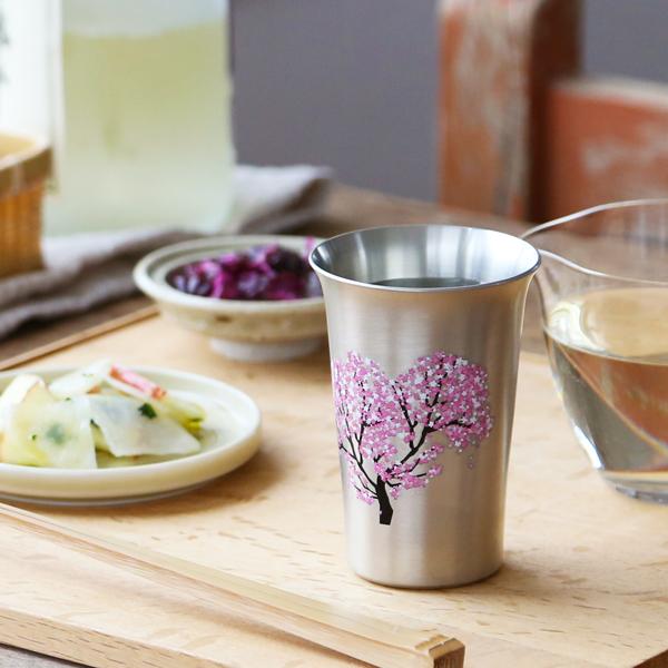 Three Snow（スリースノー） まどろむ酒器 桜 銅 錫 一口ビール 150ml