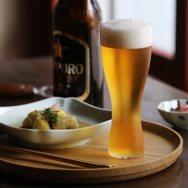 【新品未使用】うすはりビアグラス「鼓」（木箱入り） うすはり 鼓 ピルスナー 木箱2P 松徳硝子 ビールグラス ビアグラス