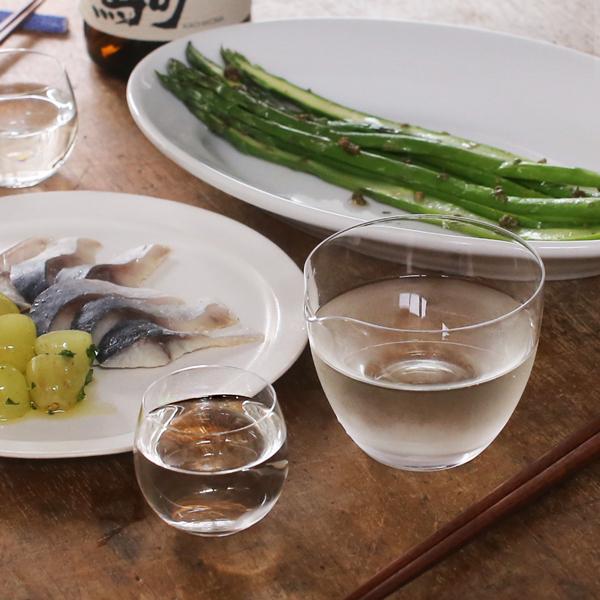 松徳硝子 丸型酒器 かたくち 片口 ガラス 日本製 : がらんどう 手仕事