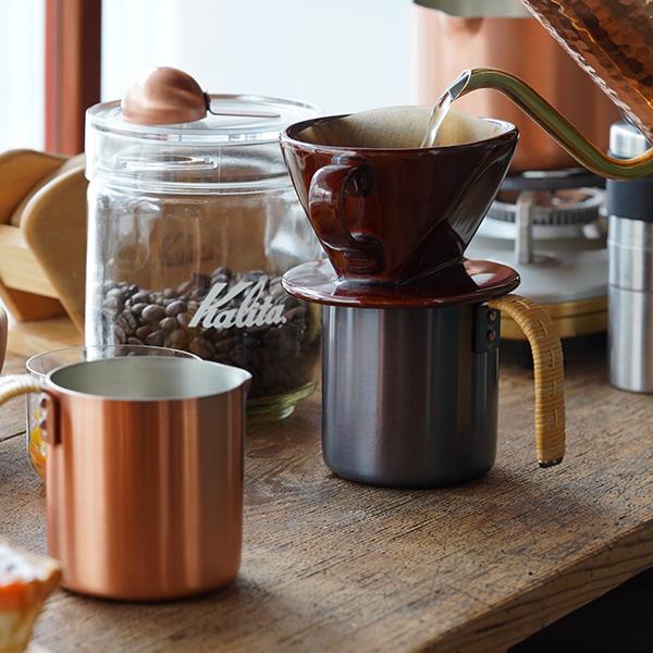 保堂 銅製 コーヒーサーバー 藤つる巻 カップ 燕市 日本製