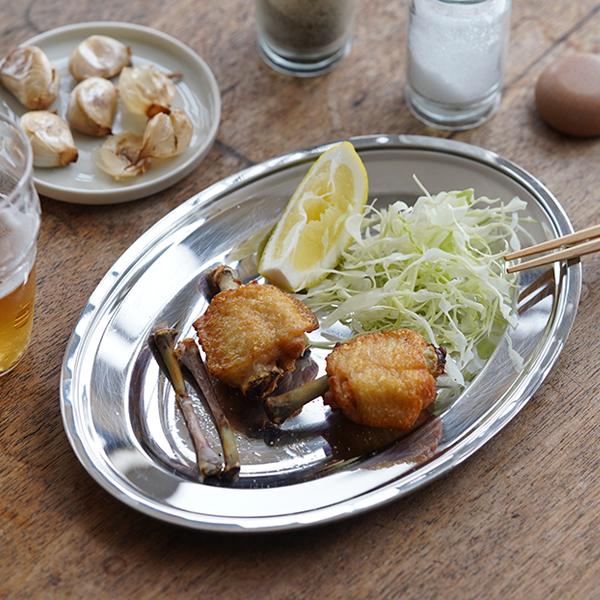 和田助製作所 SW 18-8 平渕 小判皿 9インチ オーバル 昭和 洋食