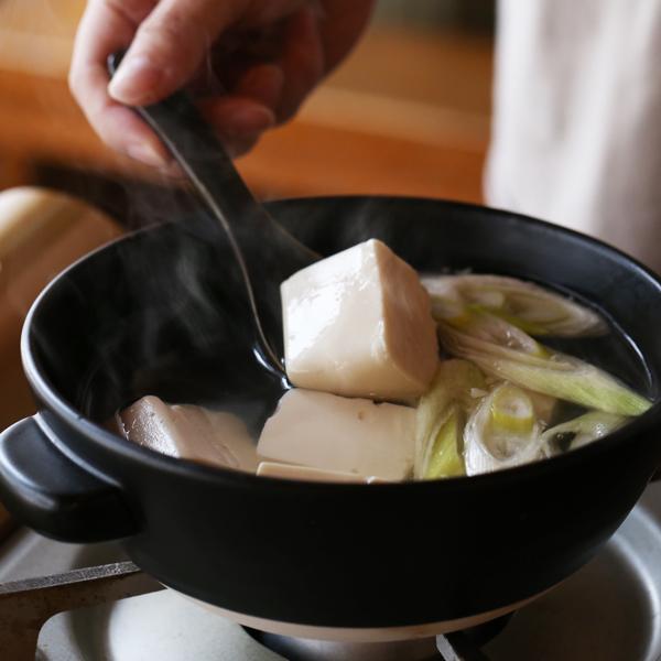 かもしか道具店 直火のラーメン鍋 白/黒 萬古焼 小鍋 ラーメン鉢 日本