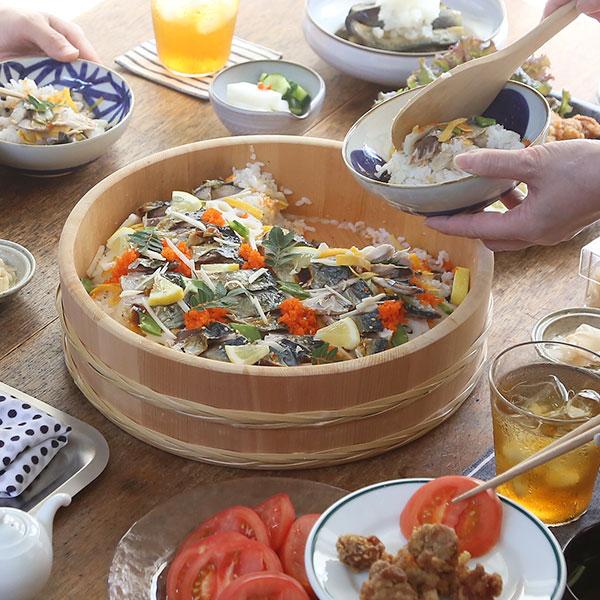 山一 竹箍飯台 30cm 3合 すし桶 飯台 飯切 半切 木曽さわら 国産 日本