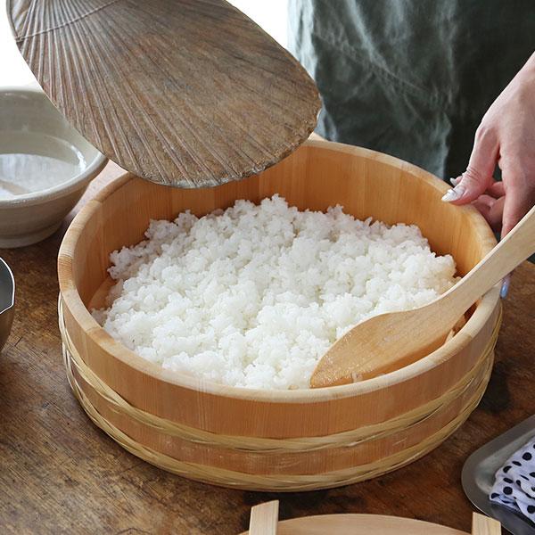 山一 竹箍飯台 30cm 3合 すし桶 飯台 飯切 半切 木曽さわら 国産 日本