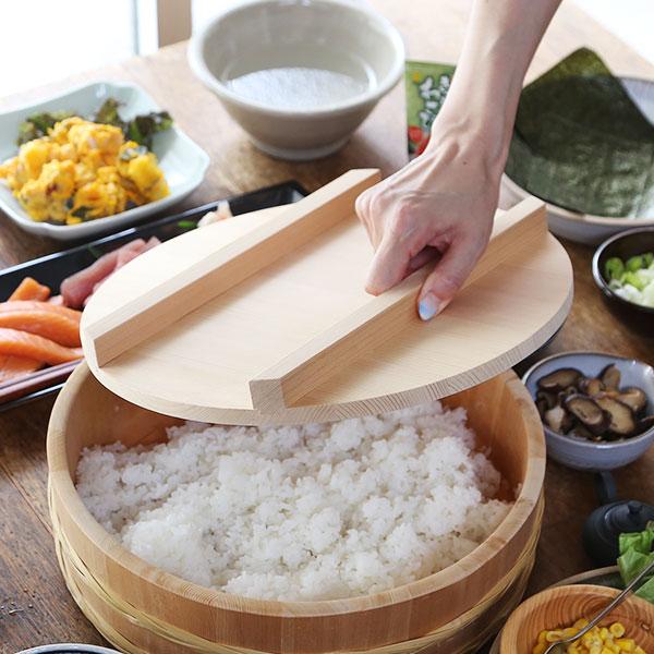 山一 竹箍飯台 30cm 3合 すし桶 飯台 飯切 半切 木曽さわら 国産 日本