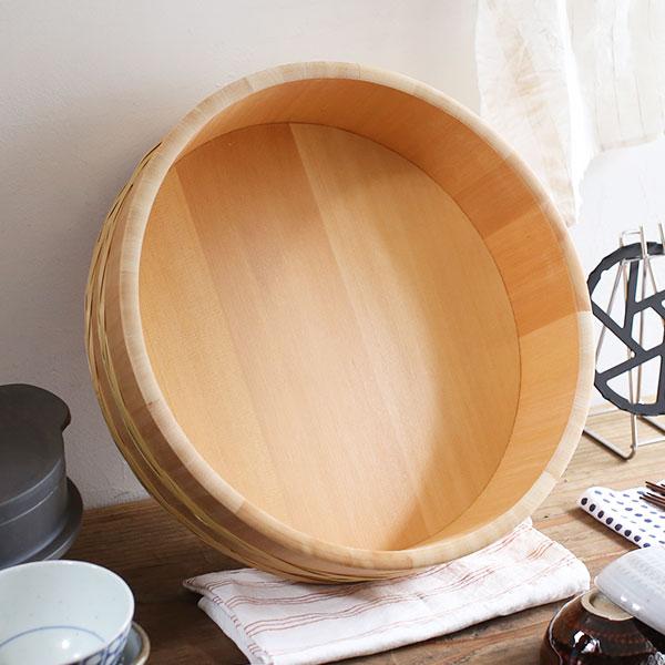 山一 竹箍飯台 36cm 6合 すし桶 飯台 飯切 半切 木曽さわら 国産 日本