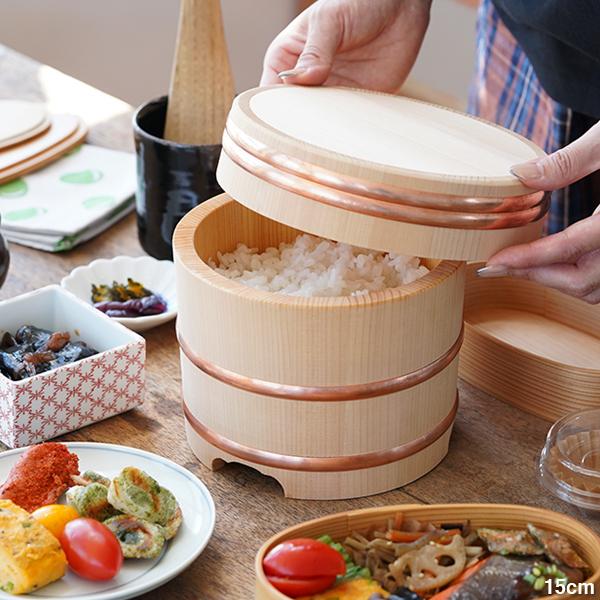 山一 江戸びつ 21cm  4合 おひつ 木曽さわら 木製 国産 日本製の画像