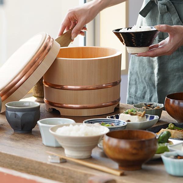 山一 江戸びつ 21cm  4合 おひつ 木曽さわら 木製 国産 日本製の画像