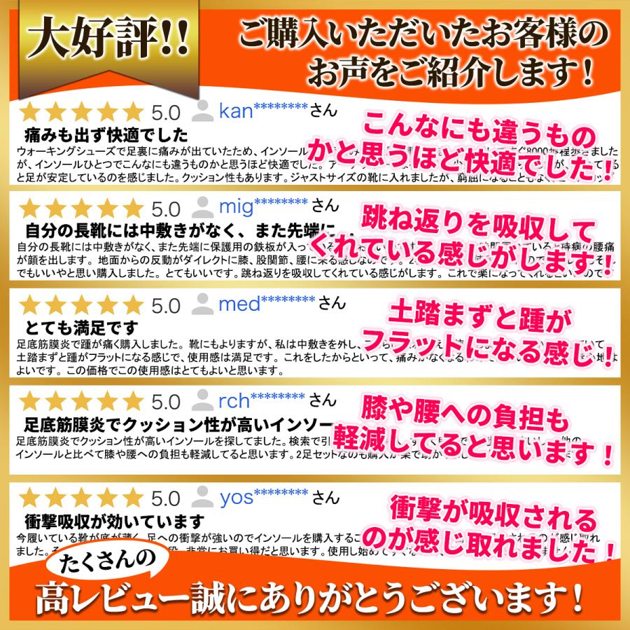 インソール 衝撃吸収 中敷き スポーツ 疲れない 扁平足 足底筋膜炎 姿勢矯正 靴 土踏まず アーチサポート 子供用 消臭｜garanndou｜03