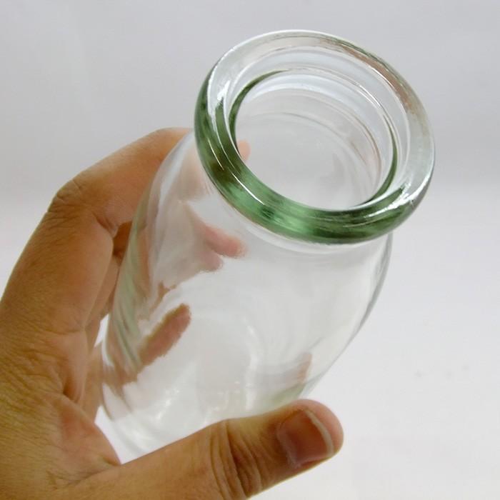 【匿名配送】牛乳瓶＊10本セット ガラス瓶 牛乳瓶 M-200 200ml -10本セット- : ガラスびんSHOP