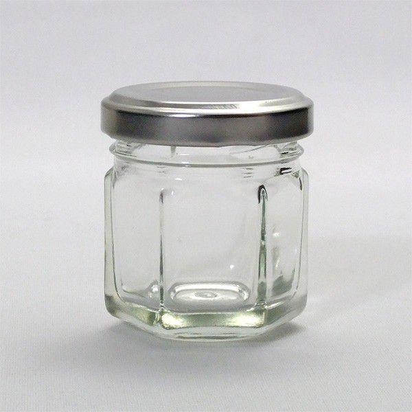 ガラス瓶 ジャム瓶 A30 六角 34ml -60本セット-_3