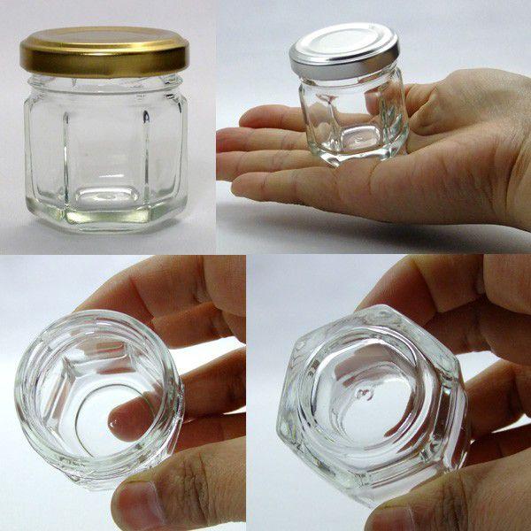 ガラス瓶 ジャム瓶 A30 六角 34ml -60本セット-_4
