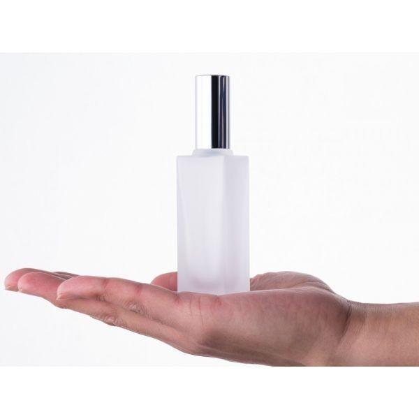 30ml角瓶スプレー（フロスト）（金・銀）<遮光瓶 ガラス瓶  ビン 瓶  保存ビン 保存瓶> |  | 02