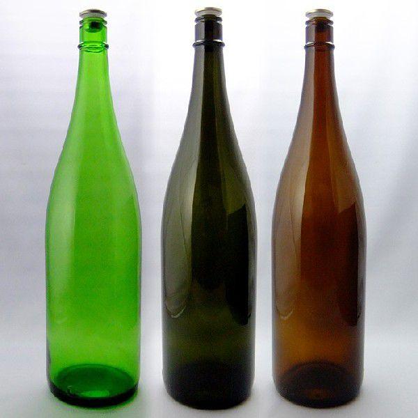 ガラス瓶 酒瓶 清酒1800-GLSET（一升瓶）グリーンセット 1800ml 3本組