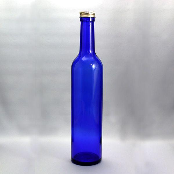 ガラス瓶 ワイン瓶  ブルーボトル スリムワイン500 CBT 500ml -10本セット-｜garasubin｜06