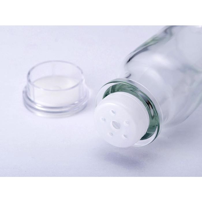 ガラス瓶 スパイスボトル ワグナー瓶 樹脂キャップ 中栓付 66ml -10本