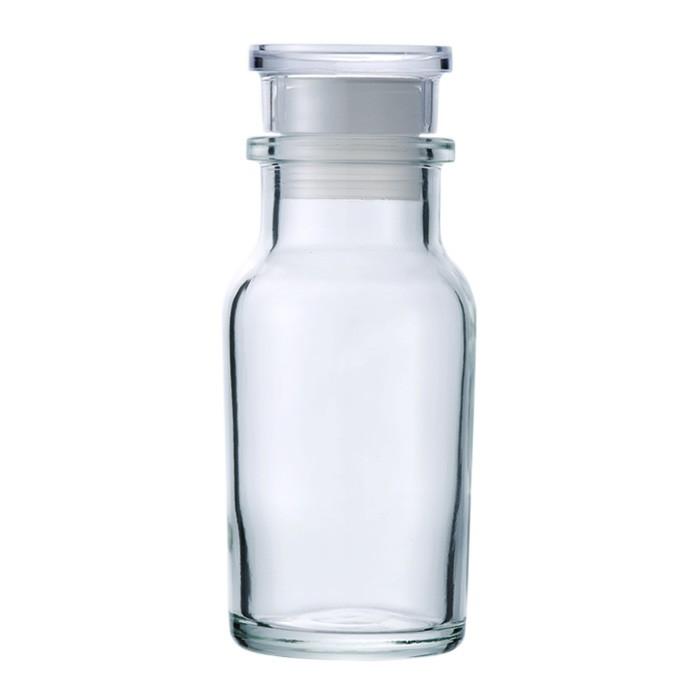 ガラス瓶 スパイスボトル ワグナー瓶 樹脂キャップ 中栓付 66ml -10本 