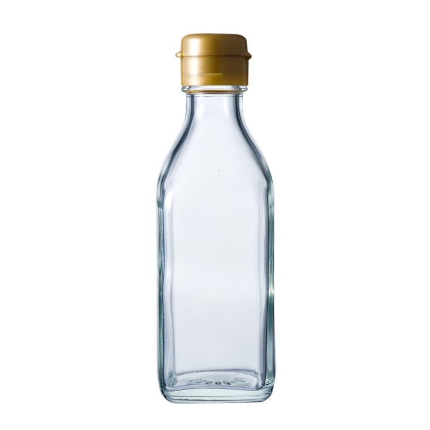 ガラス瓶 ドレッシング・タレ瓶 調味200角-HC-F 200ml -10本セット