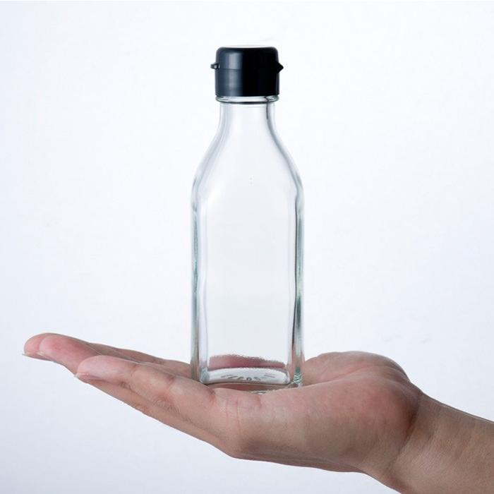 ガラス瓶 ドレッシング・タレ瓶 調味200角-HC-F 200ml : ガラス