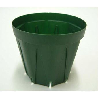 スリット鉢 プラ鉢 9ｃｍ モスグリーン 10個 プランター