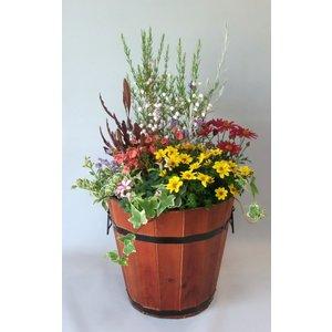 季節の おまかせ 寄せ植え 寄植え 冬の花 秋の花 冬の寄植え 秋の寄せ植え アレンジ コンテナ 木製焼杉樽 コンテナ 旬の花 お誕生日 ギフト に最適 Gwd 250a ガーデンエルフ Yahoo 店 通販 Yahoo ショッピング