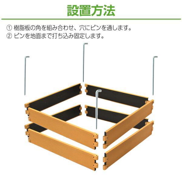 レイズドベッド 90cm×90cm (2個セット) ガーデンボックス ガーデン