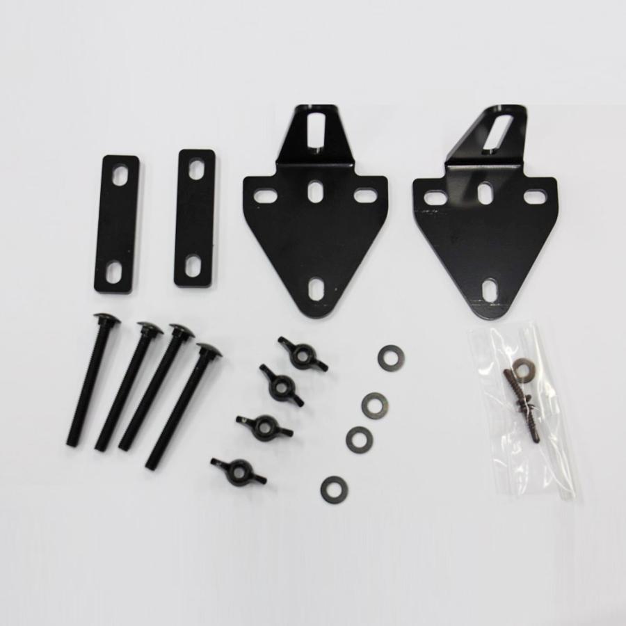 短脚パネル取付金具 （三角金具 ブラック 2個入り） : ガーデンライフ