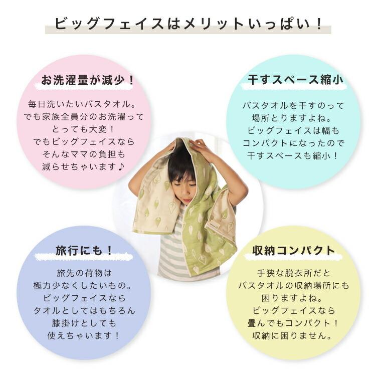 SOKO+ ビッグフェイスタオル 】6重ガーゼ 三河木綿 ガーゼ