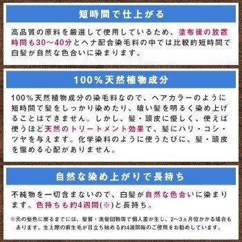 マックヘナ ハーバルヘアトリートメント ナチュラルブラウン お徳用 100g×4 マックプランニング　｜garden-square｜04